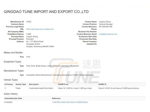 DOT certification for ADA Toilet Trailer